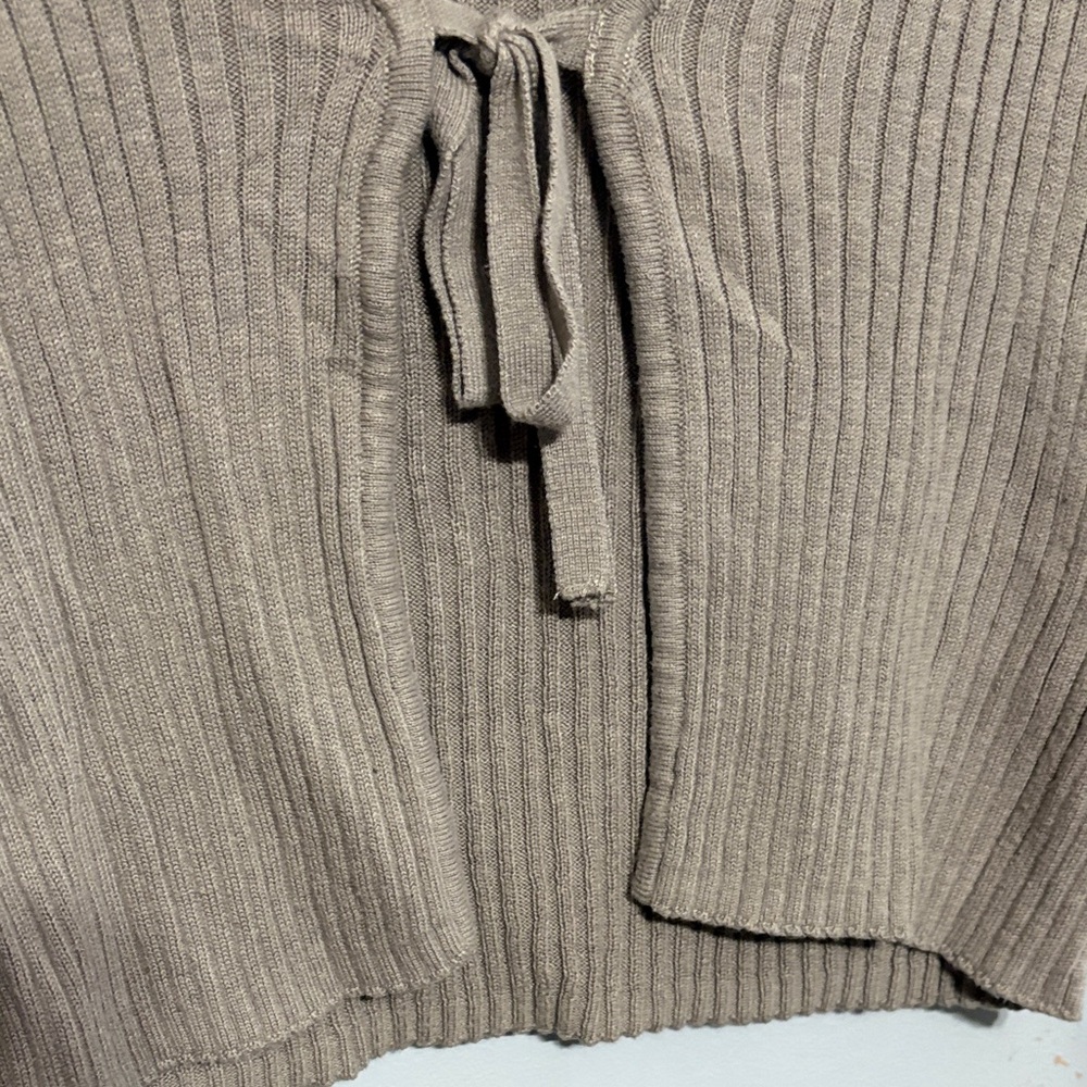 Harlow Taupe Ribbed Knitwear - Picture 6 of 7